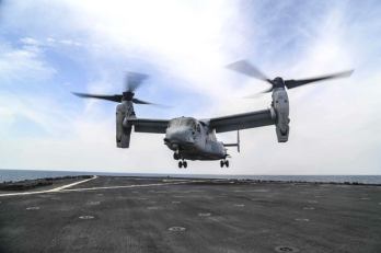 Máy bay quân sự Osprey V-22 của Mỹ phải hạ cánh khẩn cấp ở Nhật Bản