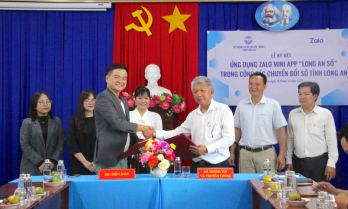 Long An signs cooperation agreement to lauch Long An's Digital Citizenship Platform on Zalo's mini app