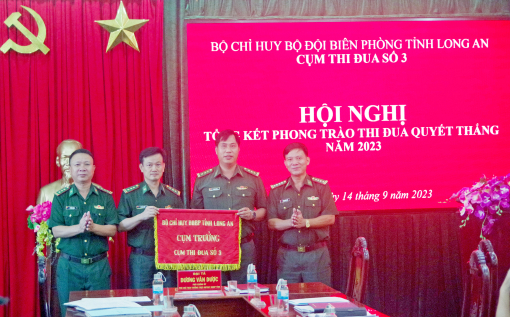 Cụm thi đua số 3, Bộ đội Biên phòng tỉnh Long An: Tổng kết phong trào thi đua Quyết thắng năm 2023