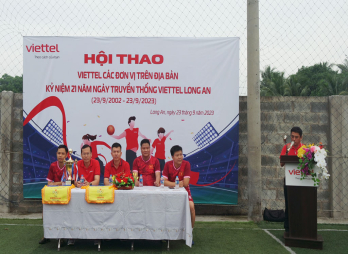 Sôi nổi Hội thao kỷ niệm 21 năm Ngày truyền thống Viettel Long An