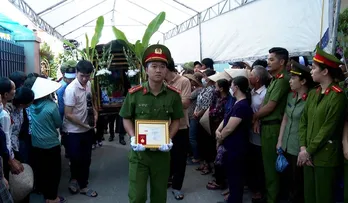 Truy thăng cấp bậc hàm cho chiến sĩ công an hy sinh