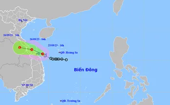 Đêm nay, áp thấp nhiệt đới đổ bộ Quảng Bình - Thừa Thiên Huế, miền Trung mưa rất to