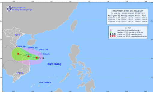 Tropical depression approaching mainland of Central region Tropical depression approaching mainland of Central region