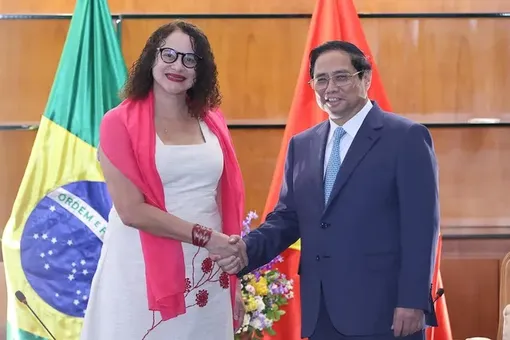 Thủ tướng Phạm Minh Chính tiếp Chủ tịch Đảng Cộng sản Brazil Thủ tướng Phạm Minh Chính tiếp Chủ tịch Đảng Cộng sản Brazil