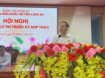 Cử tri huyện Tân Thạnh mở rộng tuyến đường lộ liên xã tuyến 5000