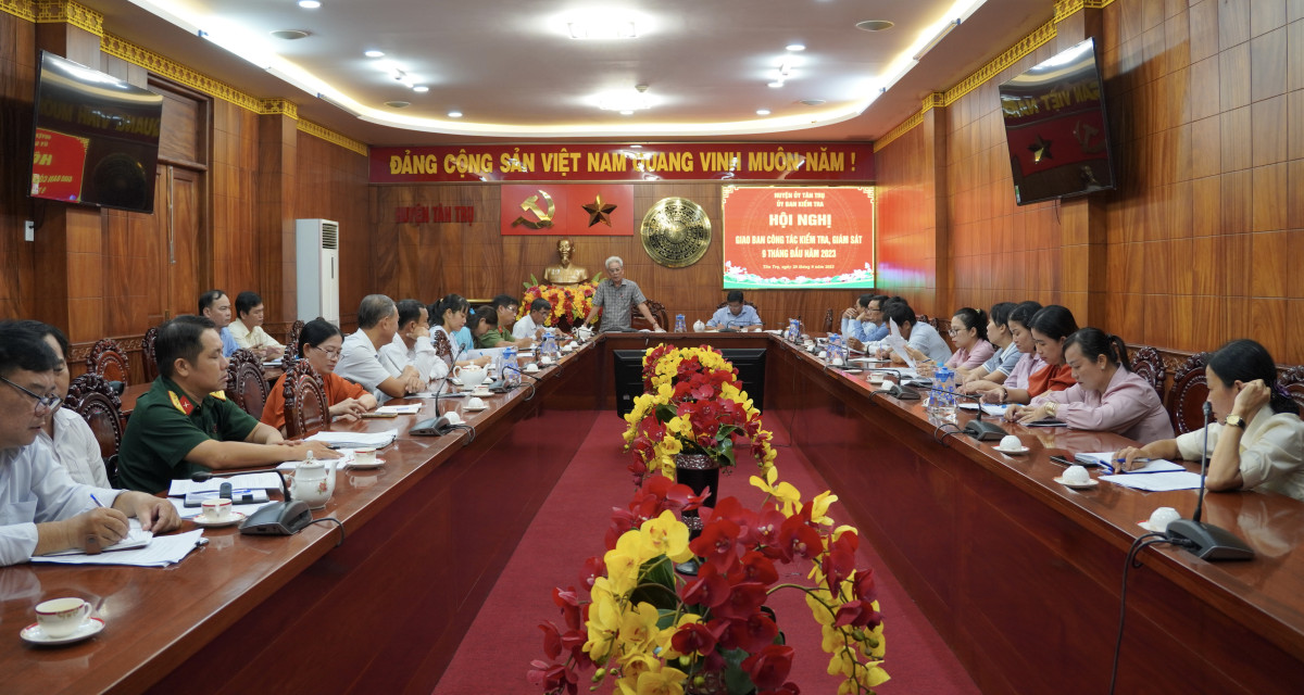 Tân Trụ: Chủ động thực hiện công tác kiểm tra, giám sát và thi hành kỷ luật trong Đảng