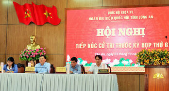 Đại biểu Quốc hội tỉnh tổ chức tiếp xúc cử tri TP.Tân An