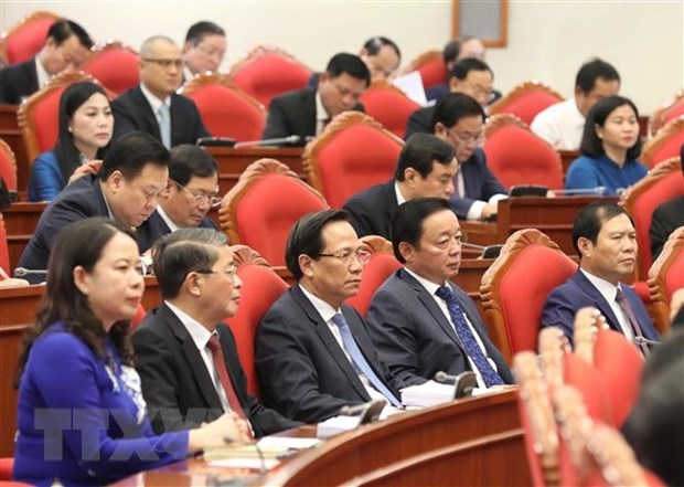 Hội nghị TW lần thứ 8 khóa XIII: Đẩy mạnh xây dựng đội ngũ trí thức Các đại biểu dự Hội nghị Trung ương 8 khóa XIII. (Ảnh: Phương Hoa/TTXVN)