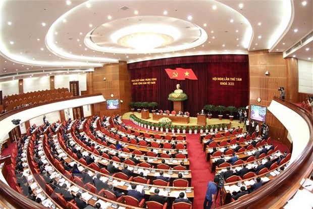 Hội nghị TW lần thứ 8 khóa XIII: Đẩy mạnh xây dựng đội ngũ trí thức Toàn cảnh phiên khai mạc Hội nghị Trung ương 8 khóa XIII. (Ảnh: Phương Hoa/TTXVN)
