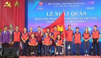 Đoàn Thể thao người khuyết tật Việt Nam xuất quân dự ASEAN Para Games
