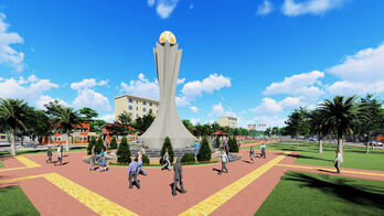 Tân An sẽ có biểu tượng ‘Vươn mình phát triển’ tại công viên phường 2