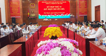 Kỳ họp thứ 15 HĐND huyện Tân Thạnh thông qua 03 nghị quyết quan trọng trên các lĩnh vực