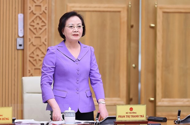 Bộ trưởng Nội vụ nêu 5 giải pháp thực hiện cải cách tiền lương Bộ trưởng Nội vụ Phạm Thị Thanh Trà. (Ảnh: Dương Giang/TTXVN)