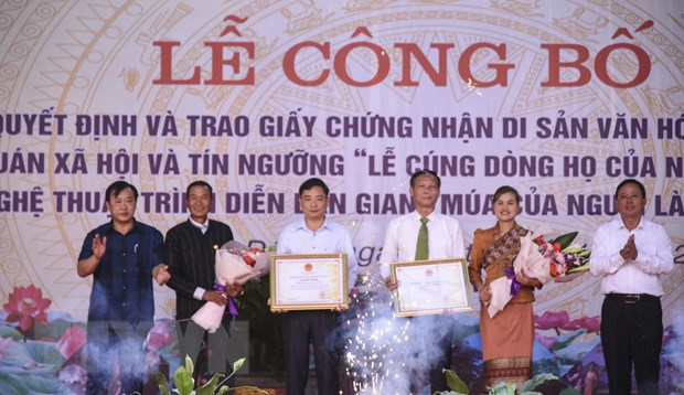 Nghệ thuật múa của người Lào ở Điện Biên là Di sản Quốc gia