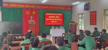 Đồn Biên phòng Cửa khẩu Quốc tế Bình Hiệp: Hưởng ứng ngày Phát luật Việt Nam