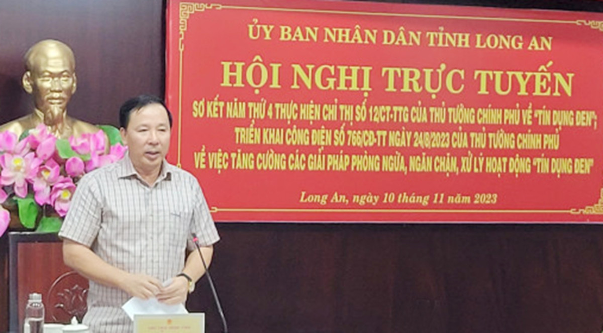 Chủ tịch UBND tỉnh - Nguyễn Văn Út chủ trì hội nghị trực tuyến