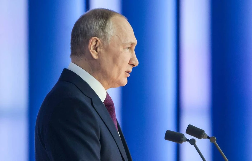 Tổng thống Nga Vladimir Putin nói Nga không cần thiết rút khỏi Liên Hợp Quốc. Ảnh: TASS