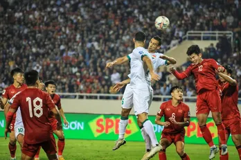 Tuyển Việt Nam thua đáng tiếc trước Đội tuyển Iraq ở phút 90+7