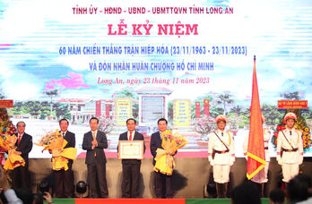 Phát biểu của Chủ tịch UBND tỉnh Long An tại Lễ kỷ niệm 60 năm Chiến thắng Hiệp Hòa và đón nhận Huân chương Hồ Chí Minh