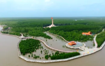 Nhìn từ trên cao Mũi Cà Mau, vùng đất cuối trời Tổ quốc