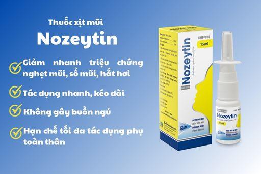 Chữa ngay viêm mũi, đừng để biến chứng viêm xoang xảy ra! Nozeytin - Thuốc kháng Histamin chuyên trị bệnh viêm mũi dị ứng