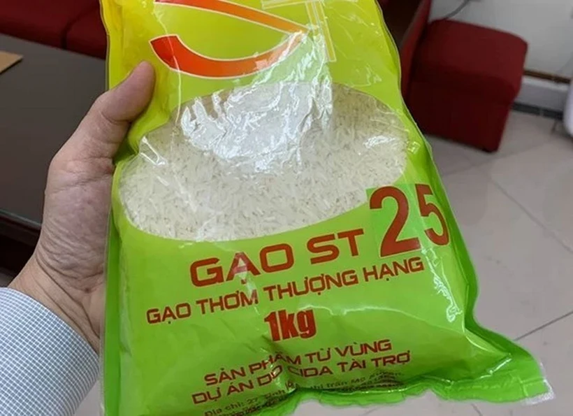 Gạo ST25. (Nguồn: Vietnam+)