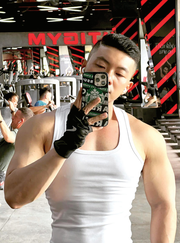 Anh Trần Khương Dương dành 3 tiếng mỗi ngày để luyện tập vóc dáng