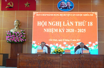 Cần Giuộc đạt và vượt 15/15 chỉ tiêu Nghị quyết Huyện ủy năm 2023