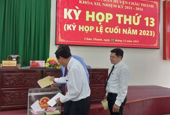 Châu Thành: Các đại biểu được lấy phiếu tín nhiệm đều có tỷ lệ tín nhiệm cao ở mức cao