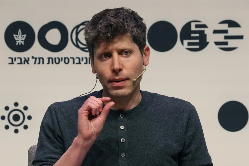 Giám đốc Điều hành OpenAI, Sam Altman phát biểu tại Đại học Tel Aviv, Israel ngày 5/6/2023. (Ảnh: AFP/TTXVN)
