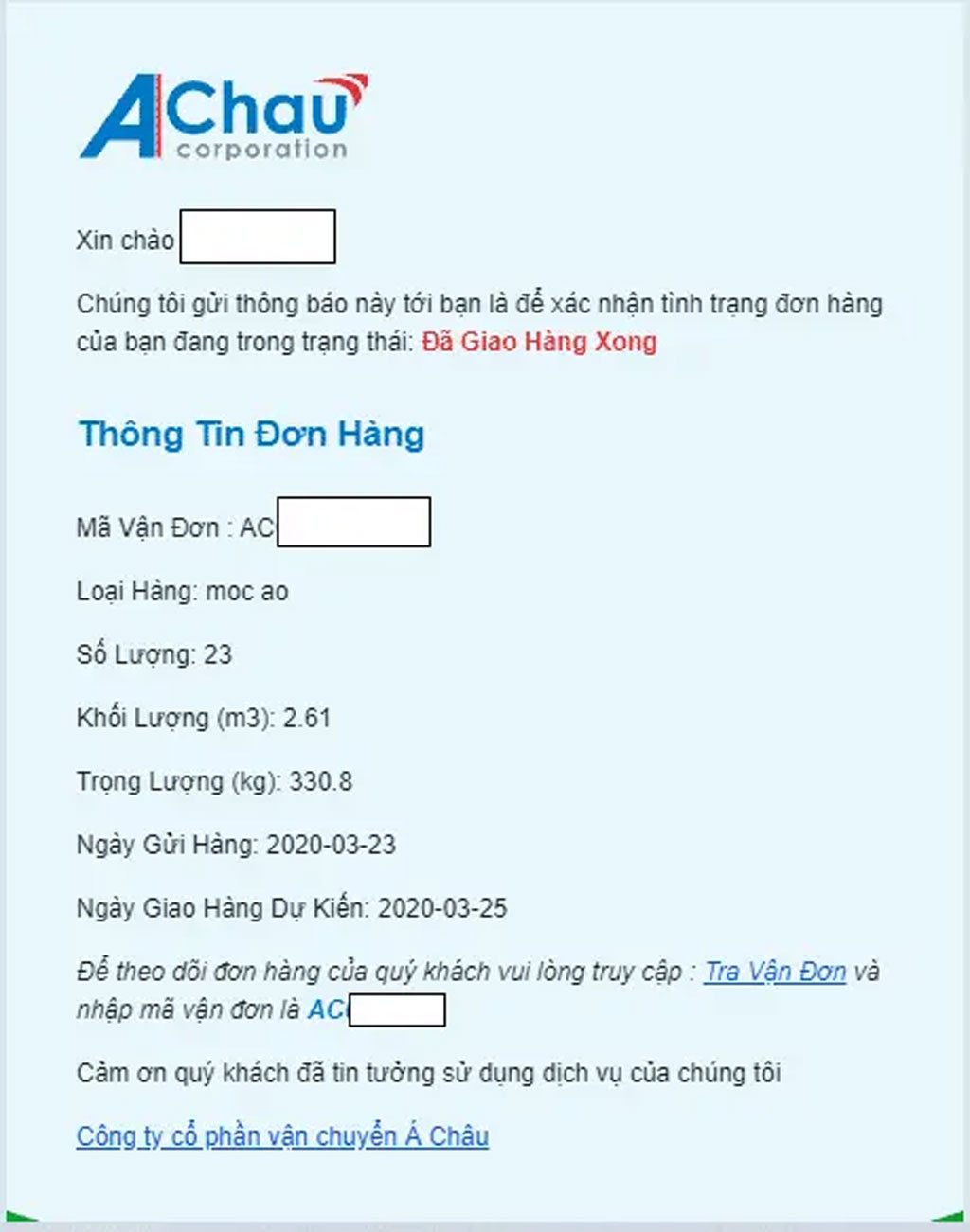 Chành xe Bắc Nam uy tín, giá rẻ tại Vận Chuyển Á Châu