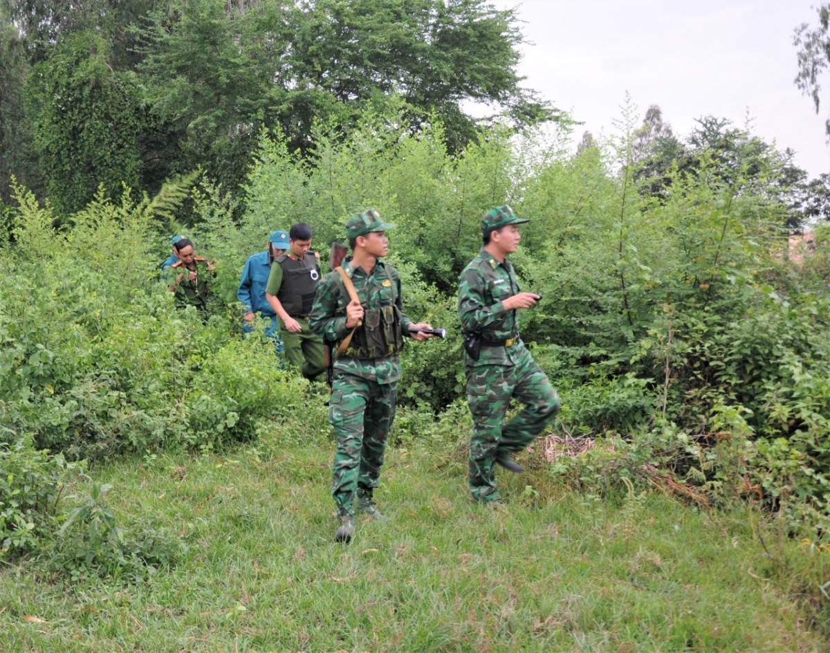 Đồn Biên phòng Sông Trăng tăng cường công tác tuần tra, kiểm soát biên giới