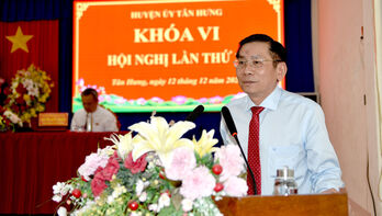 Tân Hưng thực hiện đạt và vượt 17/18 chỉ tiêu Nghị quyết Huyện ủy năm 2023 Tân Hưng thực hiện đạt và vượt 17/18 chỉ tiêu Nghị quyết Huyện ủy năm 2023