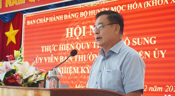 Mộc Hóa bầu bổ sung Ủy viên Ban Thường vụ Huyện ủy nhiệm kỳ 2020-2025 Mộc Hóa bầu bổ sung Ủy viên Ban Thường vụ Huyện ủy nhiệm kỳ 2020-2025