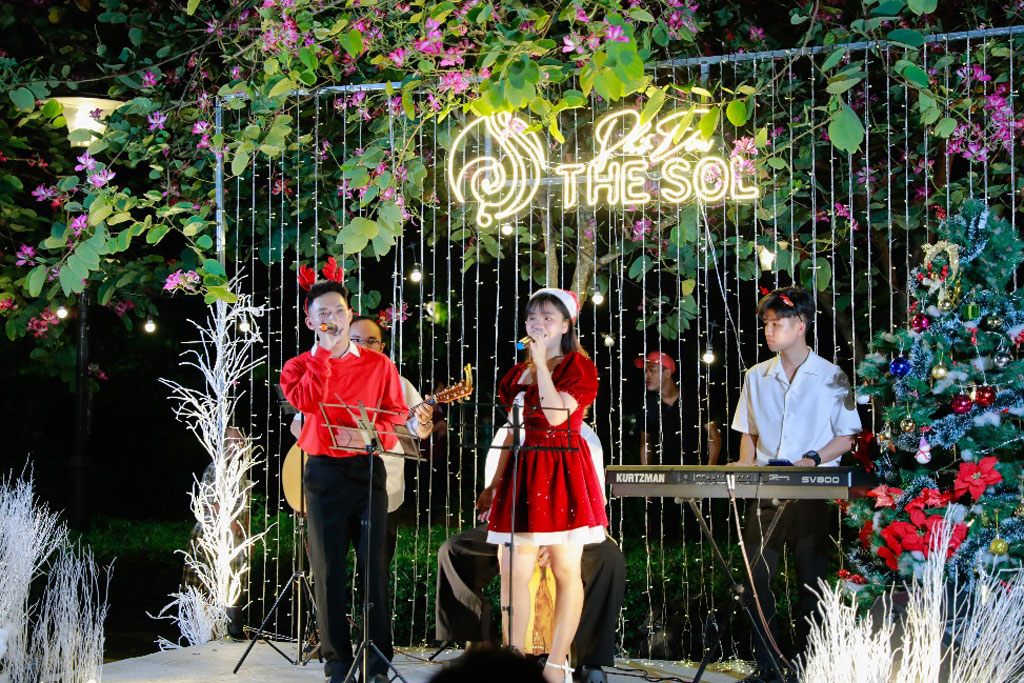 Phố đêm The Sol – Điểm check in mới của giới trẻ Cần Giuộc