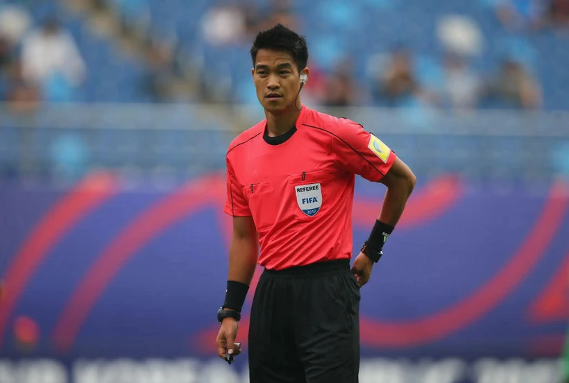 Trọng tài Kim Jong Hyeok bắt chính trận đấu giữa Việt Nam và Nhật Bản tại Asian Cup 2023.
