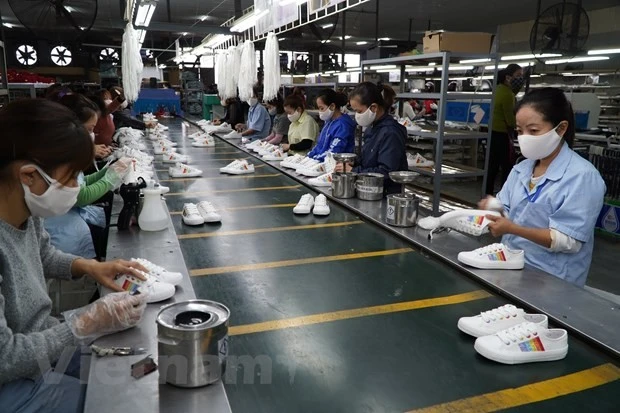 Hiệp định CPTPP: Tận dụng thời cơ để thúc đẩy kim ngạch xuất khẩu Ngành da giày có nhiều lợi thế khi tận dụng các hiệp định thương mại tự do thế hệ mới. (Ảnh: Đức Duy/Vietnam+)