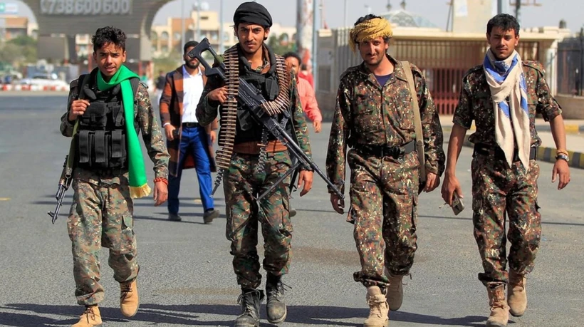 Các tay súng Houthi ở Yemen. (Ảnh: AFP)