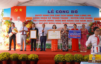 Xã Thuận Thành đạt chuẩn nông thôn mới nâng cao