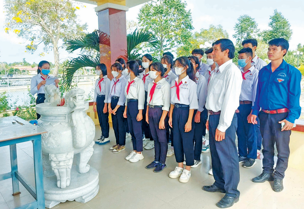 Khu di tích Căn cứ Phân khu ủy và Bộ Tư lệnh Phân khu 3 là nơi kết nạp đoàn viên của Đoàn xã Thuận Mỹ, huyện Châu Thành (Ảnh: Địa phương cung cấp)