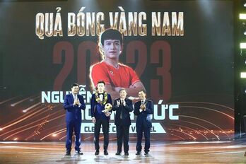 Young star midfielder, goalkeeper win Vietnam Golden Ball 2023