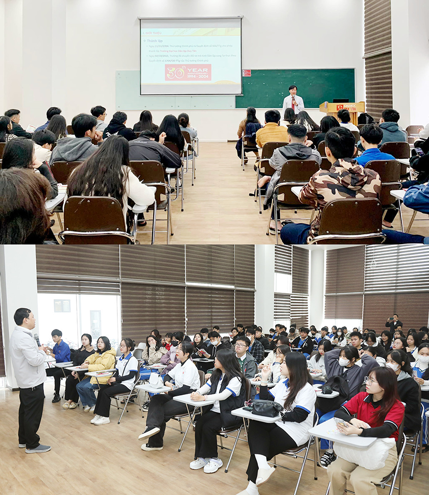 Đại học Duy Tân: Hướng nghiệp chọn ngành cho học sinh THPT qua hoạt động trải nghiệm tham quan trường
