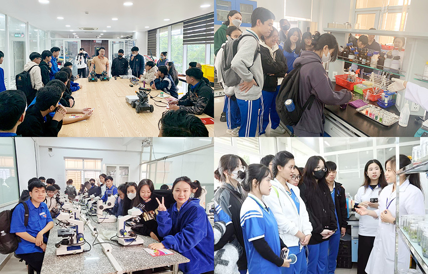 Đại học Duy Tân: Hướng nghiệp chọn ngành cho học sinh THPT qua hoạt động trải nghiệm tham quan trường