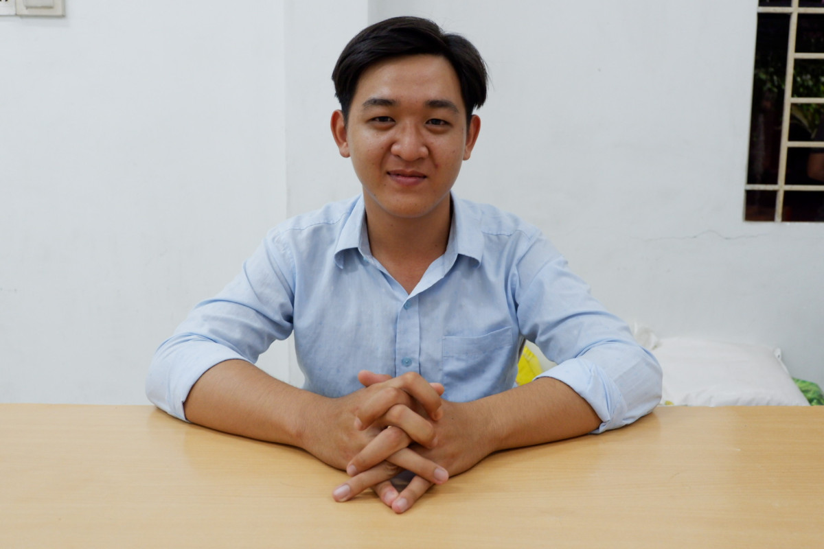 Lê Nguyễn Hoàng Phú hy vọng được học hỏi những kiến thức mới, trưởng thành hơn trong môi trường quân ngũ