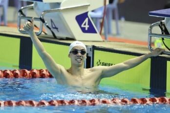 Young swimmer breaks records at Asian tournament