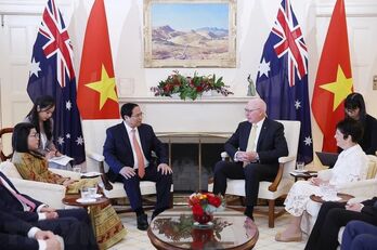Thủ tướng Chính phủ Phạm Minh Chính hội kiến Toàn quyền Australia David Hurley