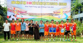 9 đội bóng tham dự giải bóng đá chào mừng Ngày thể thao Việt Nam