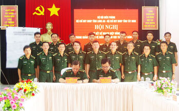 Bộ đội Biên phòng 2 tỉnh Long An và Tây Ninh ký kết kế hoạch hiệp đồng bảo vệ biên giới