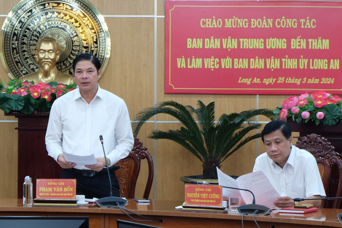 Central Committee for Mass Mobilization highly appreciates mass mobilization work of Long An province