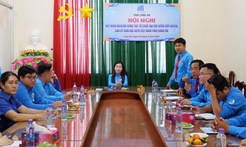 Hội Liên hiệp Thanh niên Việt Nam tỉnh Long An rút kinh nghiệm tổ chức Đại hội điểm cấp huyện